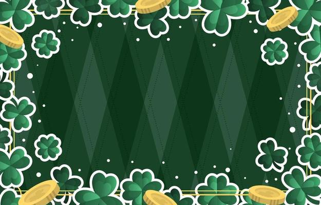 St. Patrick's Day Clover Background