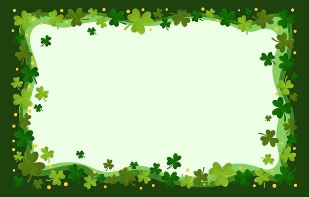 Shamrock Background Border