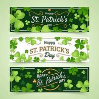 Banner St Patrick's Day with Green Color vector