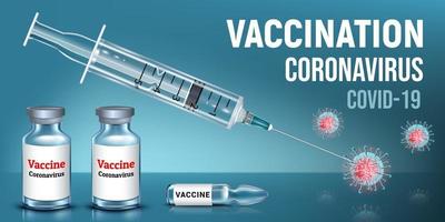 Vaccination concept covid19 vector