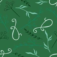 cute leaves seamless pattern background vector