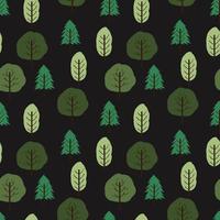 cute tree seamless pattern background vector