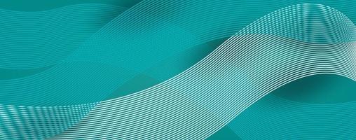 3D modern line wave curve abstract background
