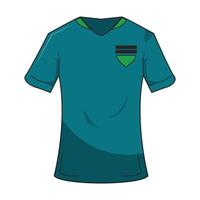 Soccer player tshirt sport clothes vector