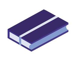 text book library isometric icon vector