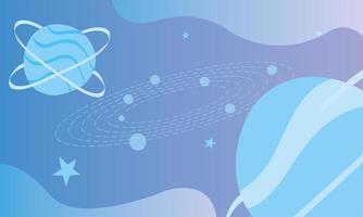 virtual space scene technology banner vector