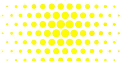 Light Yellow vector template with circles.
