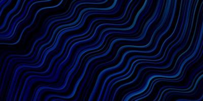 Dark Blue Template with Wavy Lines vector