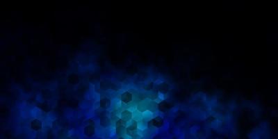 fondo azul oscuro con hexágonos vector