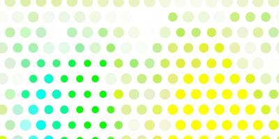 Light green, yellow vector texture with disks.