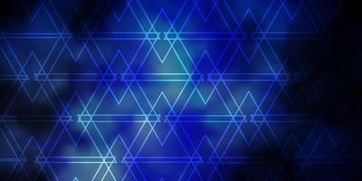 Dark Blue Background with Lines, Triangles vector