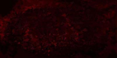 Dark red vector triangle mosaic design.