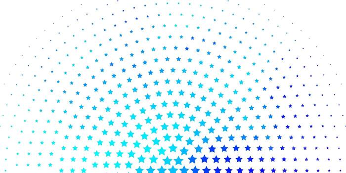 Light Blue Pattern with Abstract Stars vector