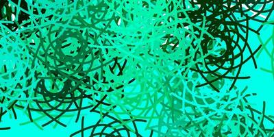 Light Green vector texture with memphis shapes.