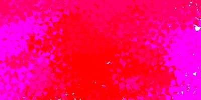 diseño de vector rosa claro, rojo con formas triangulares.