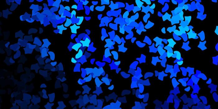 Dark blue vector template with abstract forms.