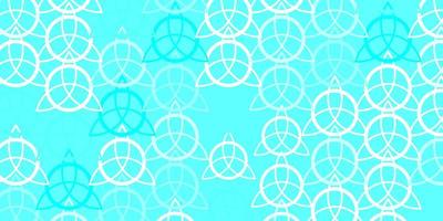 Light Green vector pattern with magic elements.