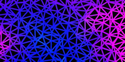 plantilla de mosaico de triángulo vector rosa claro, azul.
