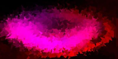 Dark pink vector poly triangle layout.