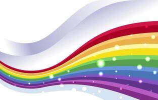 Rainbow Color Background with Sparkle vector