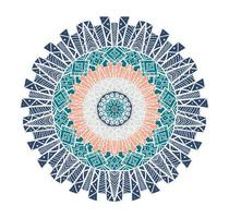 Mandala Line Template vector