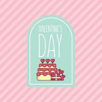 Valentines day hearts and gift design vector