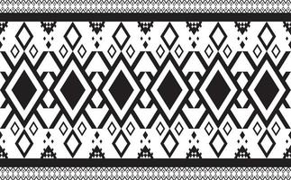 Abstract geometric pattern seamless black and white vector