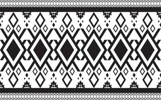 Abstract geometric pattern seamless black and white vector