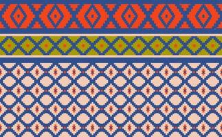 Abstract geometric native pattern seamless vector.Repeating geometric vector