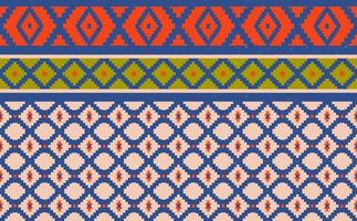 Abstract geometric native pattern seamless vector.Repeating geometric vector