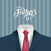 Fancy suit for Father's day celebration vector