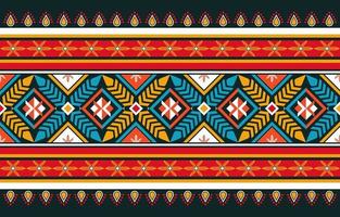 Abstract orange and red geometric native pattern seamless vector. vector