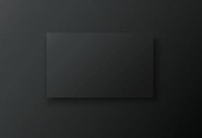 blank frame on black background vector illustration