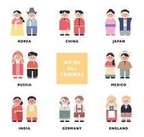 world traditional character. vector