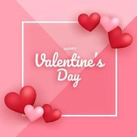 banner de venta de san valentín. vector