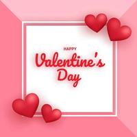 Valentine's day sale banner . vector