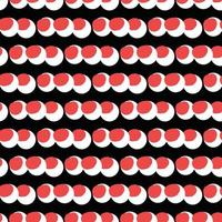 Vector seamless texture background pattern. Hand drawn, black, red, white colors.