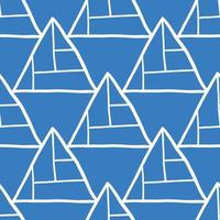 Vector seamless texture background pattern. Hand drawn, blue, white colors.