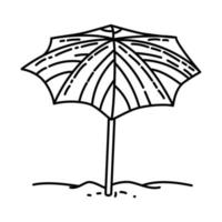 Umbrella Nice Icon. Doodle Hand Drawn or Outline Icon Style vector