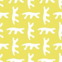 Vector seamless texture background pattern. Hand drawn, yellow, white colors.