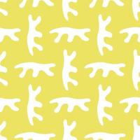 Vector seamless texture background pattern. Hand drawn, yellow, white colors.