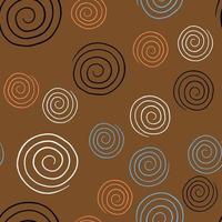 Vector seamless texture background pattern. Hand drawn, brown, white, blue, orange, black colors.