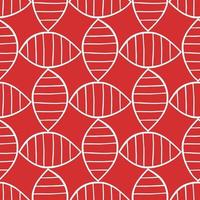 Vector seamless texture background pattern. Hand drawn, red, white colors.