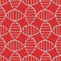 Vector seamless texture background pattern. Hand drawn, red, white colors.