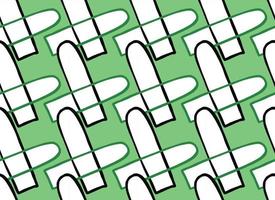 Vector texture background, seamless pattern. Hand drawn, green, black, white colors.