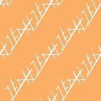 Vector seamless texture background pattern. Hand drawn, orange, white colors.