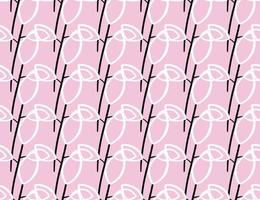 Vector texture background, seamless pattern. Hand drawn, pink, white, black color.