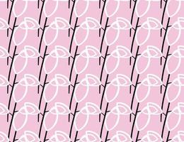 Vector texture background, seamless pattern. Hand drawn, pink, white, black color.