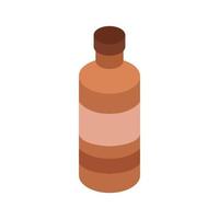 Isometric Medical Bottles On White Background vector