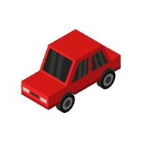 Isometric Car On White Background vector